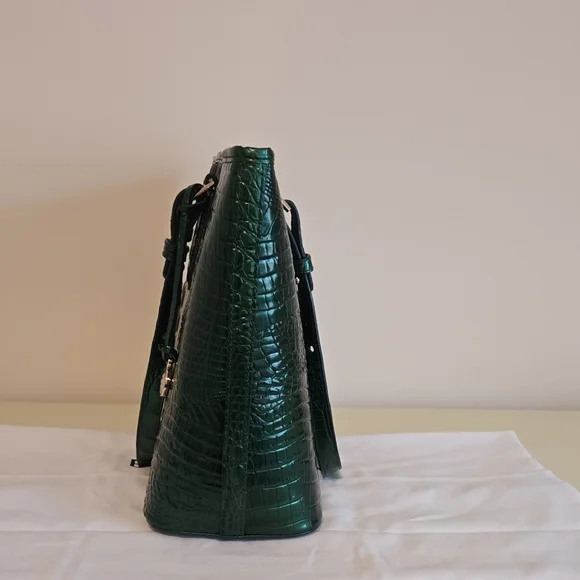 Brahmin Asher Tote and Cordelia Wallet Set in Evergreen Ombre Melbourne. NWT - Picture 6 of 16